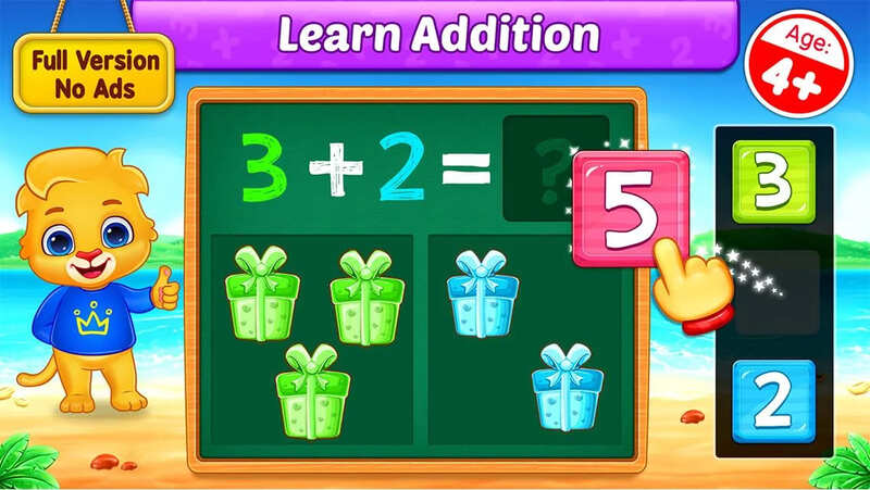 10 Game Edukasi Anak Android Terbaik Untuk Belajar - Math Kids: Permainan Matematika untuk Anak-anak
