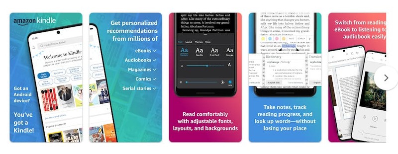 10 Aplikasi Baca Buku Android Terbaik Tahun 2023 - Amazon Kindle