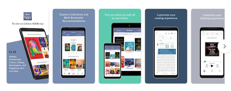 10 Aplikasi Baca Buku Android Terbaik Tahun 2023 - NOOK