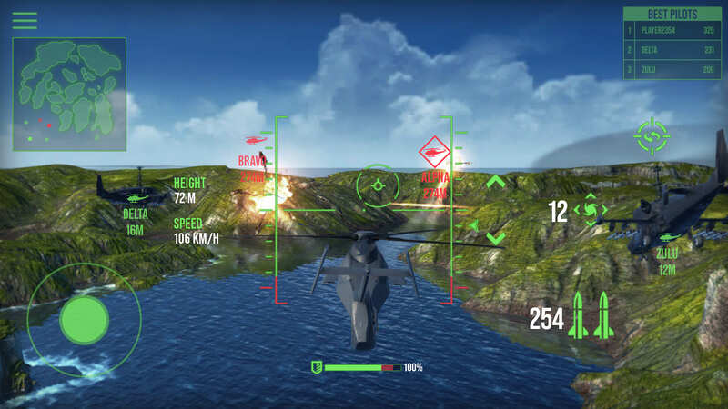 10 Game Pesawat Tempur Android Terbaik 2023 - Modern War Choppers: Shooter