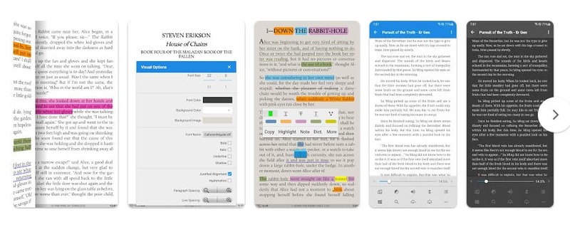 10 Aplikasi Baca Buku Android Terbaik Tahun 2023 - Moon+ Reader