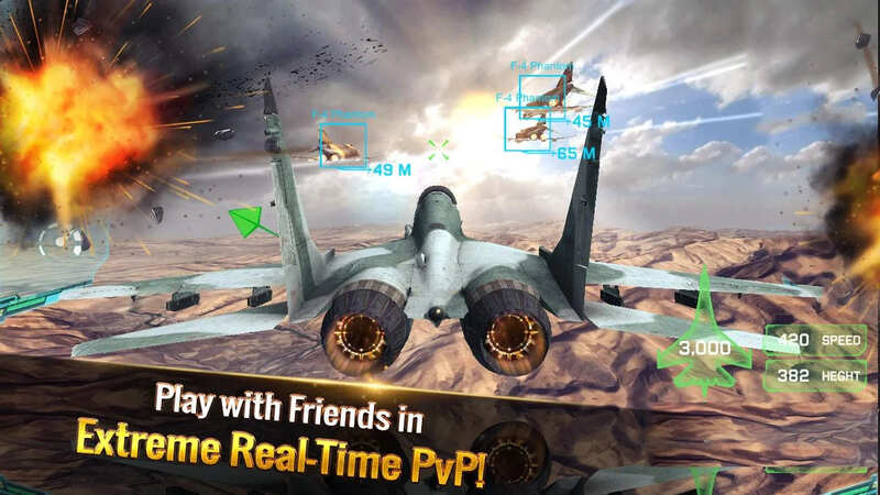 10 Game Pesawat Tempur Android Terbaik 2023 - ACE Fighter: Modern Air Combat
