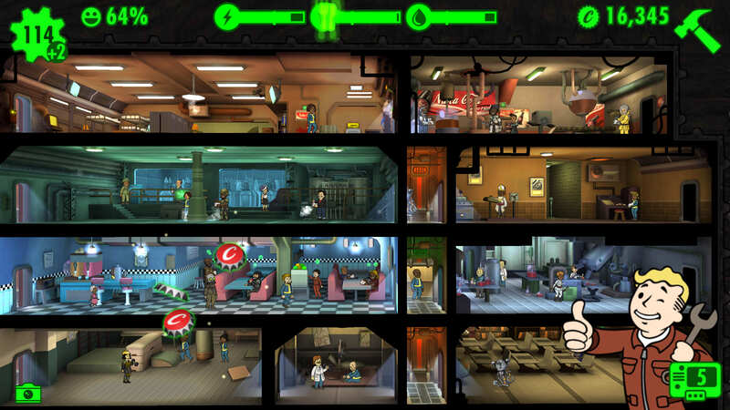 10 Game Simulasi Android Terbaik - Fallout Shelter