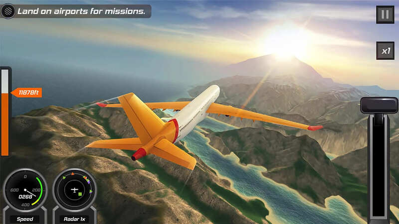 10 Game Simulasi Android Terbaik - Flight Pilot Simulator 3D Free