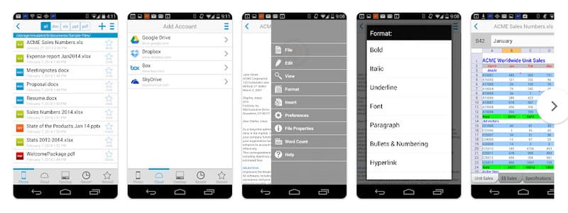 7 Aplikasi Pengolah Kata Android Terbaik dan Gratis! - Docs To Go Free Office Suite