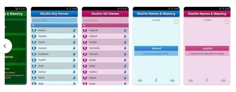 10 Aplikasi Arti Nama Android - Muslim Baby Names and Meaning